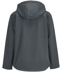 SOL'S Ladies Race Hooded Soft Shell Jacket 04448 - 04448 Charcoal Back