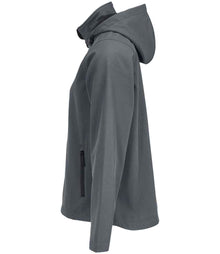 SOL'S Ladies Race Hooded Soft Shell Jacket 04448 - 04448 Charcoal Side