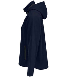SOL'S Ladies Race Hooded Soft Shell Jacket 04448 - 04448 French Navy Side