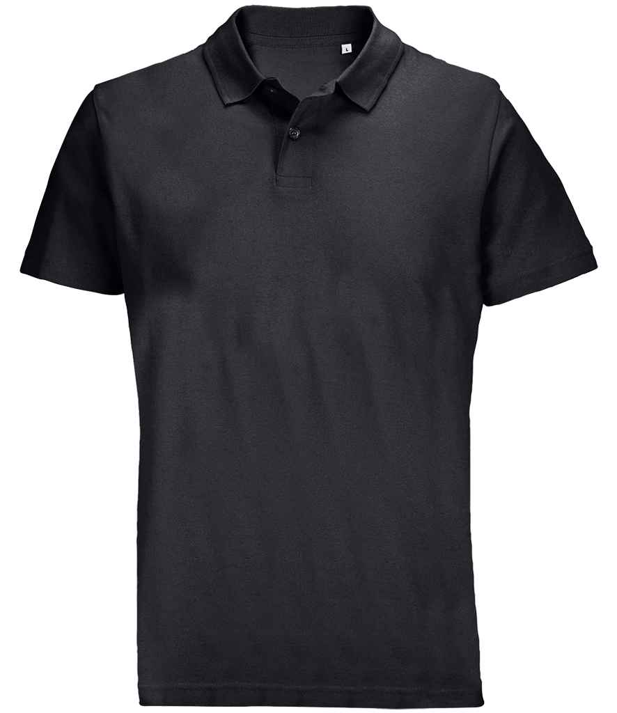 SOL'S Unisex Pulse Twin Piqué Polo Shirt 04502 - Black