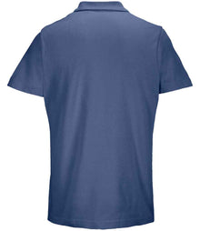SOL'S Unisex Pulse Twin Piqué Polo Shirt 04502 - 04502 Denim Back