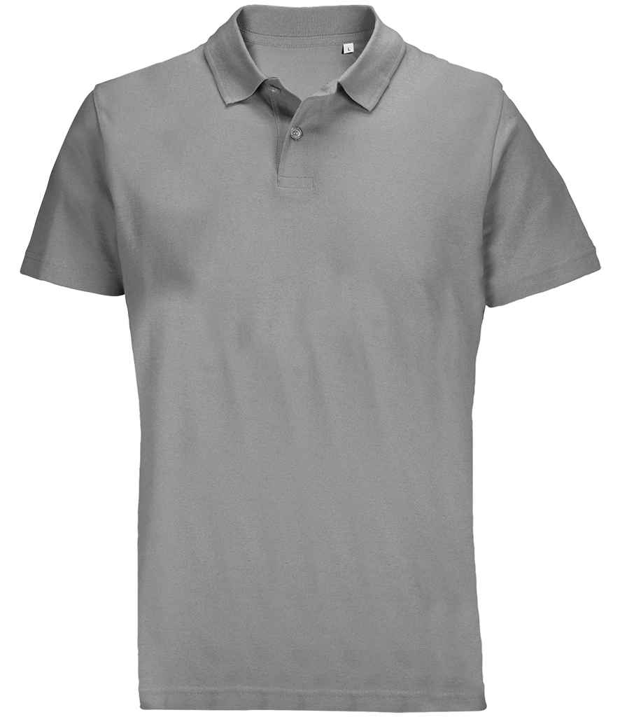SOL'S Unisex Pulse Twin Piqué Polo Shirt 04502 - Grey Marl