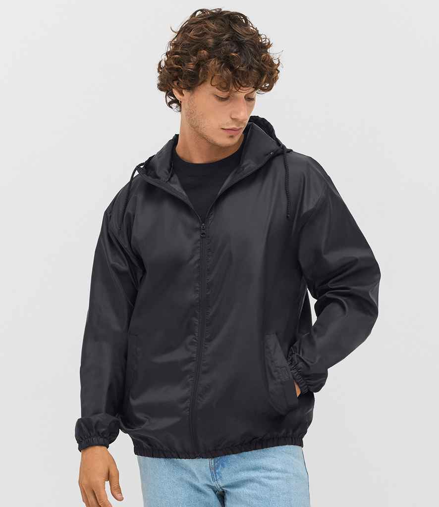SOL'S Shield Unisex Windbreaker Jacket 04758 - 04758 Black Model