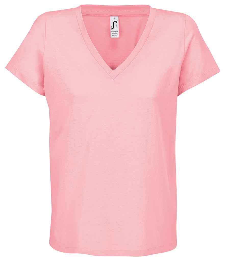 SOL'S Ladies Regent V Neck T-Shirt 04766 - Candy Pink