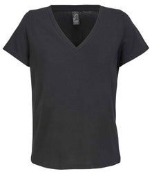SOL'S Ladies Regent V Neck T-Shirt 04766 - Deep Black