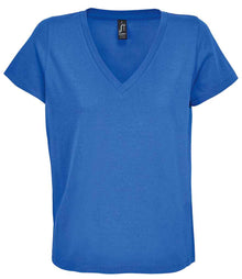 SOL'S Ladies Regent V Neck T-Shirt 04766 - Royal Blue