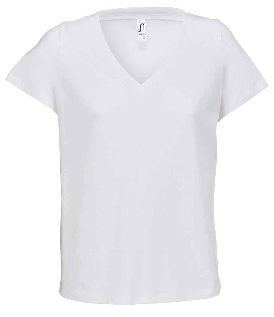 SOL'S Ladies Regent V Neck T-Shirt 04766 - White