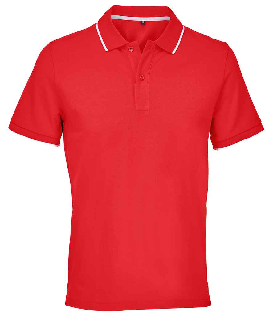 SOL'S Unisex Palermo Polo Shirt 04769 - Bright Red/White