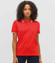 SOL'S Unisex Palermo Polo Shirt 04769 - 04769 Bright Red/White Model