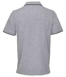 SOL'S Unisex Palermo Polo Shirt 04769 - 04769 Grey Marl/French Navy Back