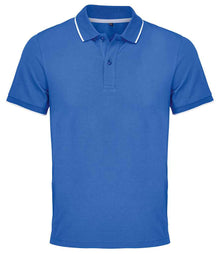 SOL'S Unisex Palermo Polo Shirt 04769 - Royal Blue/White