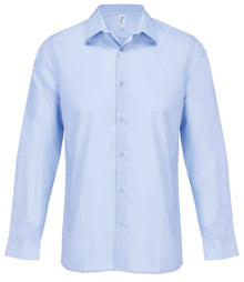 SOL'S Bailey Long Sleeve Poplin Shirt 04770 - Sky Blue