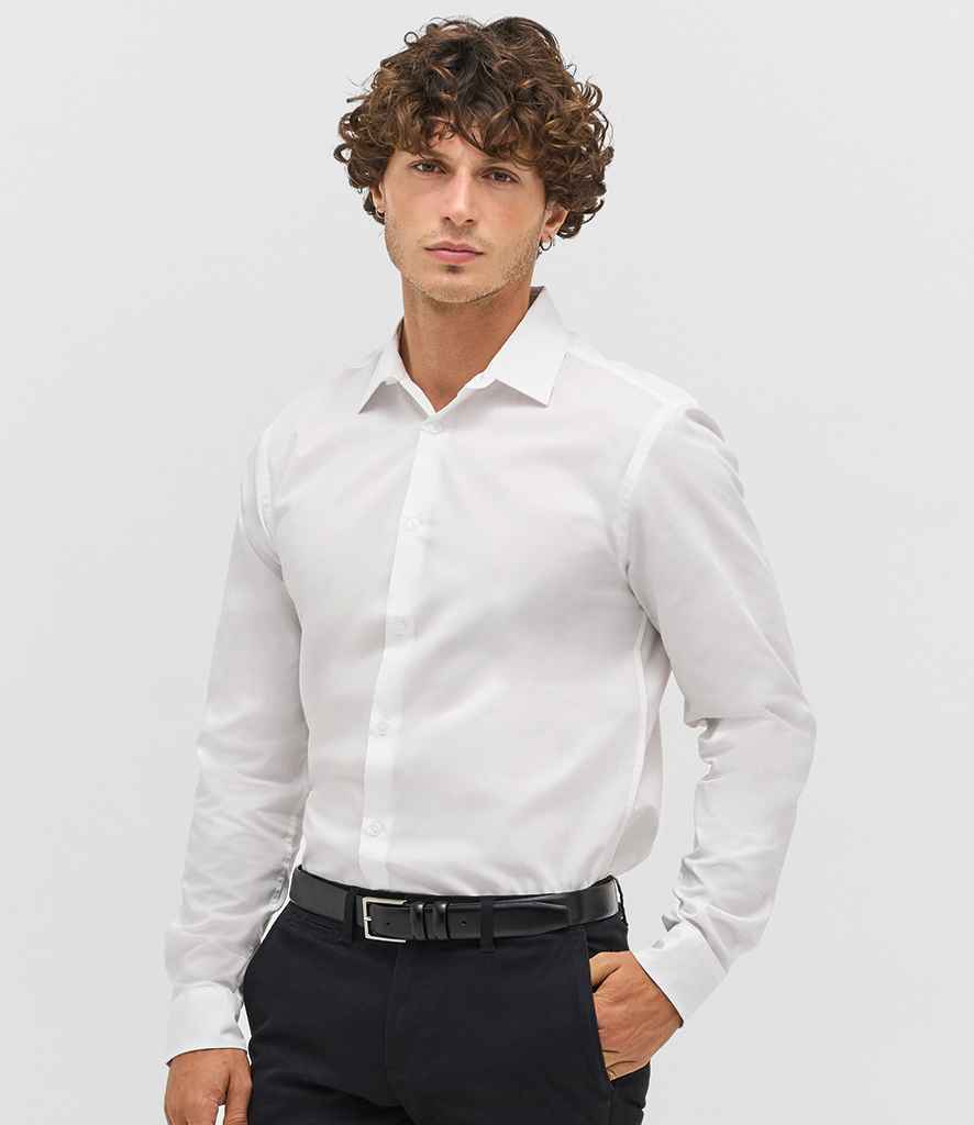 SOL'S Bailey Long Sleeve Poplin Shirt 04770 - 04770 White Model