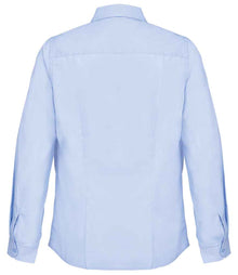 SOL'S Ladies Bailey Long Sleeve Poplin Shirt 04771 - 04771 Sky Blue Back