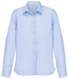 SOL'S Ladies Bailey Long Sleeve Poplin Shirt 04771 - Sky Blue