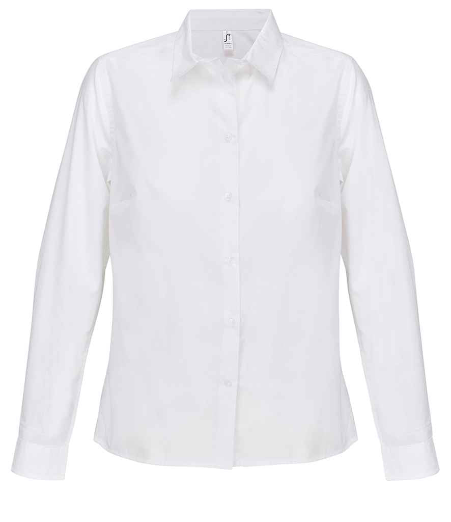SOL'S Ladies Bailey Long Sleeve Poplin Shirt 04771 - White