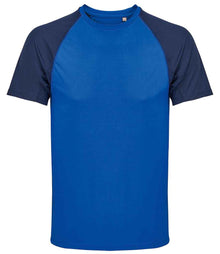 SOL'S Vortex Ripstop Performance T-Shirt 04787 - French Navy/Royal Blue