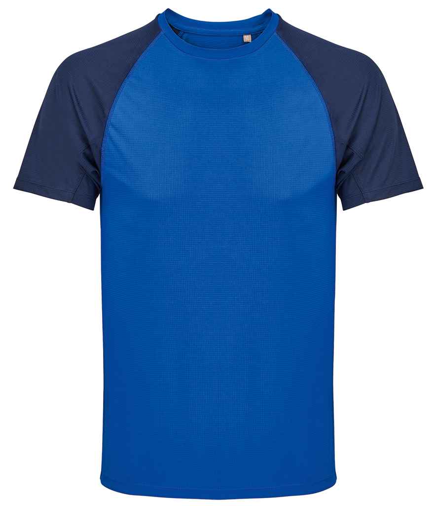 SOL'S Vortex Ripstop Performance T-Shirt 04787 - French Navy/Royal Blue