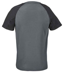 SOL'S Ladies Vortex Ripstop Performance T-Shirt 04788 - 04788 Black/Charcoal Back