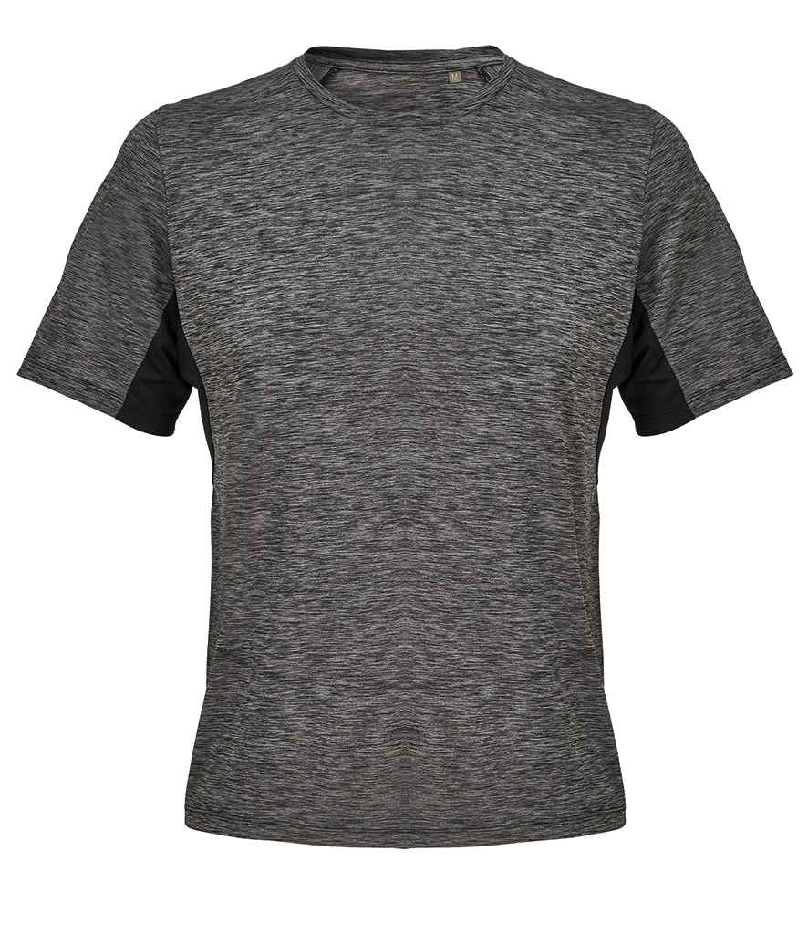 SOL'S Unisex Storm Performance T-Shirt 04810 - Black Marl/Black