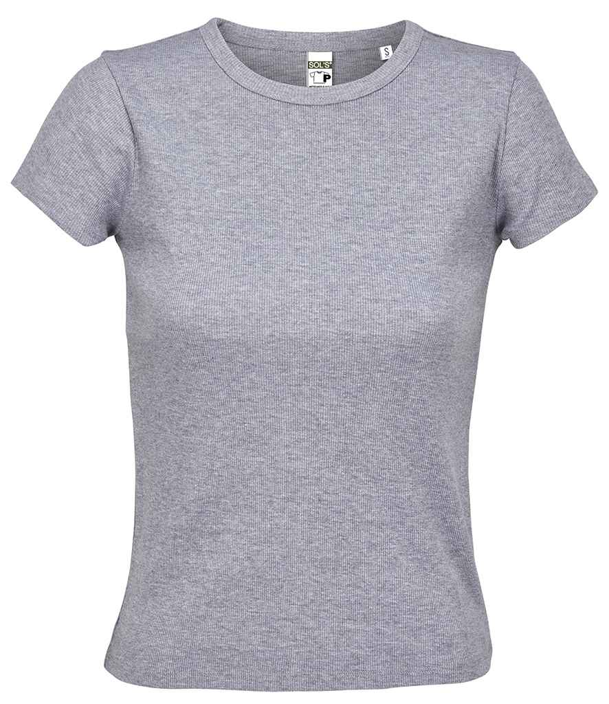 SOL'S Ladies Sara T-Shirt 04814 - Light Grey Marl