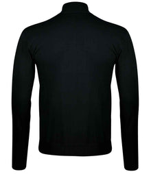 SOL'S Gordon Full Zip Cotton Acrylic Cardigan 10548 - 10548 Black Back