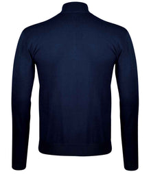 SOL'S Gordon Full Zip Cotton Acrylic Cardigan 10548 - 10548 Navy Back