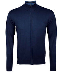 SOL'S Gordon Full Zip Cotton Acrylic Cardigan 10548 - Navy