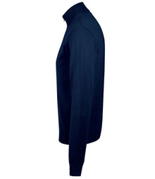 SOL'S Gordon Full Zip Cotton Acrylic Cardigan 10548 - 10548 Navy Side