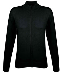 SOL'S Ladies Gordon Full Zip Cotton Acrylic Cardigan 10550 - Black