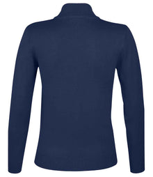 SOL'S Ladies Gordon Full Zip Cotton Acrylic Cardigan 10550 - 10550 Navy Back