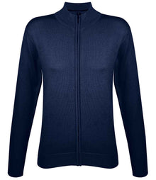 SOL'S Ladies Gordon Full Zip Cotton Acrylic Cardigan 10550 - Navy