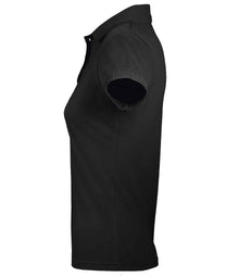 SOL'S Ladies Prime Poly/Cotton Piqué Polo Shirt 10573 - 10573 Black Side