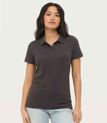 SOL'S Ladies Prime Poly/Cotton Piqué Polo Shirt 10573 - 10573 Dark Grey Model