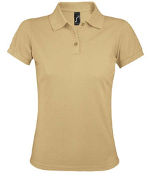 SOL'S Ladies Prime Poly/Cotton Piqué Polo Shirt 10573 - Sand