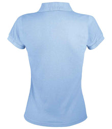 SOL'S Ladies Prime Poly/Cotton Piqué Polo Shirt 10573 - 10573 Sky Blue Back