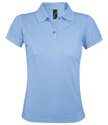 SOL'S Ladies Prime Poly/Cotton Piqué Polo Shirt 10573 - Sky Blue