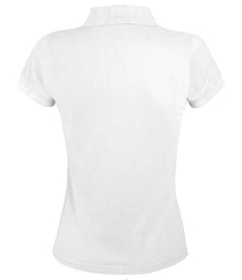 SOL'S Ladies Prime Poly/Cotton Piqué Polo Shirt 10573 - 10573 White Back