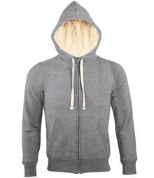 SOL'S Unisex Sherpa Hooded Jacket 10584 - Grey Marl