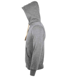 SOL'S Unisex Sherpa Hooded Jacket 10584 - 10584 Grey Marl Side