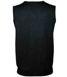 SOL'S Unisex Gentlemen Sleeveless Cotton Acrylic V Neck Sweater 10591 - 10591 Black Back