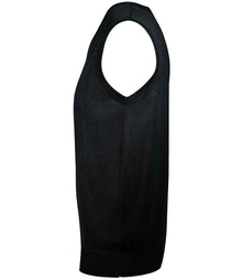 SOL'S Unisex Gentlemen Sleeveless Cotton Acrylic V Neck Sweater 10591 - 10591 Black Side
