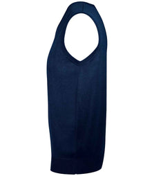 SOL'S Unisex Gentlemen Sleeveless Cotton Acrylic V Neck Sweater 10591 - 10591 Navy Side