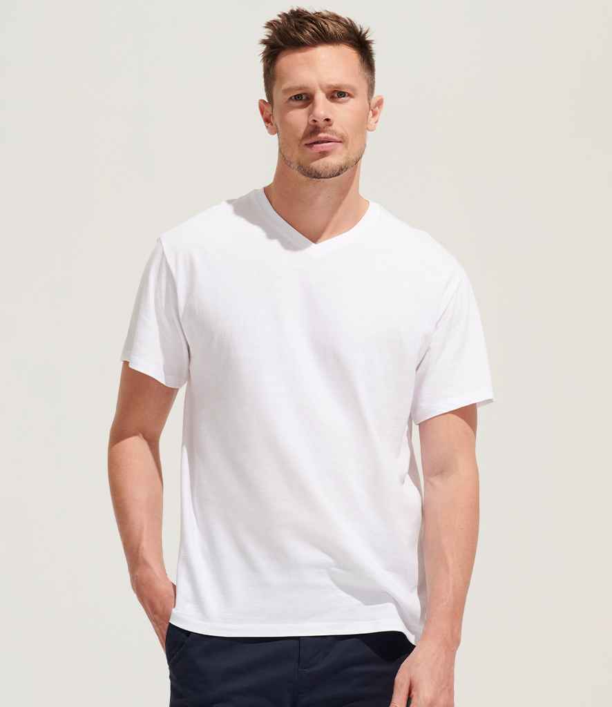 SOL'S Victory V Neck T-Shirt 11150 - 11150 White Model