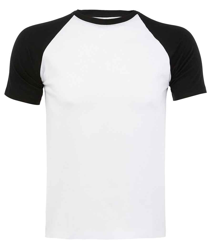 SOL'S Funky Contrast Baseball T-Shirt 11190 - White/Black