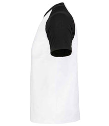 SOL'S Funky Contrast Baseball T-Shirt 11190 - 11190 White/Black Side