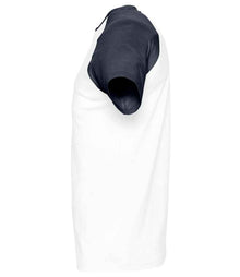 SOL'S Funky Contrast Baseball T-Shirt 11190 - 11190 White/Navy Side