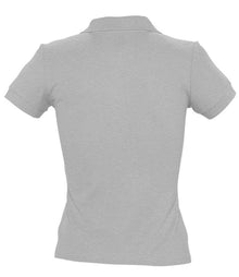 SOL'S Ladies People Cotton Piqué Polo Shirt 11310 - 11310 Grey Marl Back
