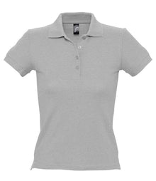 SOL'S Ladies People Cotton Piqué Polo Shirt 11310 - Grey Marl