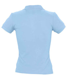 SOL'S Ladies People Cotton Piqué Polo Shirt 11310 - 11310 Sky Blue Back